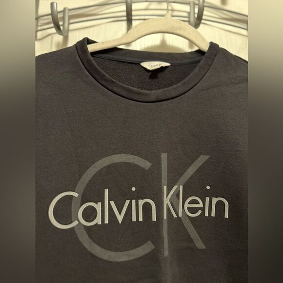 Calvin Klein Jeans black logo spell out crewneck sweatshirt Men’s Medium - Picture 11 of 13